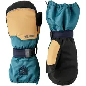 Hestra - Skidhandskar barn - Baby Zip Mitt New Sand/Peacock Blue för Unisex - Barnstorlek 5 - Blå