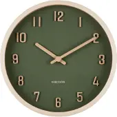 Karlsson väggklocka Nervadura Small green KA6116GR
