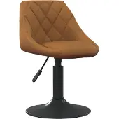 vidaXL Matstol brun sammet