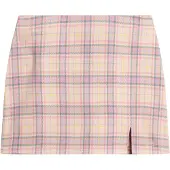 Superdry för kvinnor. W7210321A Rosa rutig minikjol (S), Casual, Polyester