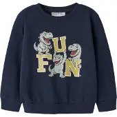 Name it Sweatshirt 'NMMVILDAR' marinblå / opal / limone / vit