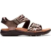 Clarks Kitly Ave bronsfärgade lädersandaler
