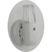 Niermann LED nattlampa 3 in 1 Multifunktions-LED, Vitt / opal, Hall, Syntetmaterial, Modern, LED-vägglampa, vägglampa inomhus