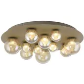 Pure LED taklampa Popup, dimbar, Brun / mässing, Vardagsrum / matsal, Metall, LED-taklampa