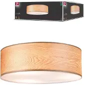 Paulmann Taklampa Liska, dimbar, Ljust trä, Vardagsrum / matsal, Trä, Modern, Taklampa