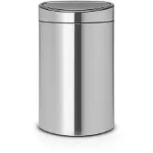 Brabantia Touch Bin - Soptunna - fliplock - 33 L - handtag - sopsortering - rostfritt stål, plast - matt stål