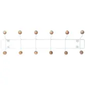 Goodhome SATURNUS väggkrok med träknoppar 53,5 cm