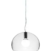 Kartell Taklampa , Small FL/Y, Transparent, Vardagsrum, Plast, Design