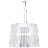 Kartell Taklampa , Gè, Transparent, Vardagsrum, Plast, Design
