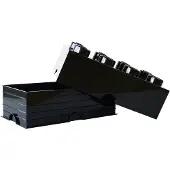 LEGO Förvaringslåda - 8 Knoppar - 50x25x18 - Svart - - One Size - Låda