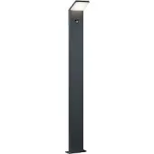 TRIO Lighting LED-sensorväglampa PEARL Höjd 100 cm antracit Metall IP54, Svart, Aluminium / grå / zink, Modern