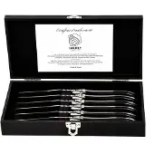 Laguiole Grillknivar Black Ebony Set/6