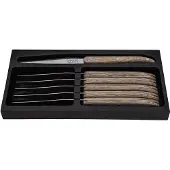 Laguiole Grillknivar Laguiole Ek Sågtandad Sett 6 Sdv