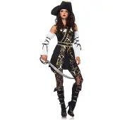 Leg avenue Piratkapten Dam Deluxe Maskeraddräkt - Large