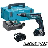 Makita Skruvdragare DFS451RFJ; 18 V; 2x3,0 Ah batt.
