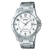 Casio Klocka - - MTP-V004D-7BUDF - Rostfritt stål - Kvarts - Vattentät