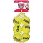 Kong Leksak Squeakair Balls 6p Gul M 6cm