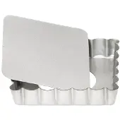 Patisse silver-TOP mini tårtform, quiche på löstagbar botten 10 cm
