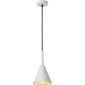 Lucide Hänglampa Gipsy, dimbar, Vitt / opal, Vardagsrum / matsal, Gips / lera, Modern, Pendellampa