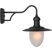 Lucide Vägglampa utomhus Aruba, dimbar, Svart, Metall, Lantlig / rustik, Utomhusvägglampa