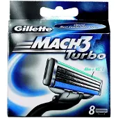 Gillette Mach 3 Turbo Cartridge 8Szt