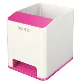 Leitz Pennställ vit/rosa | WOW