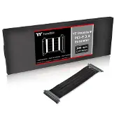 Thermaltake TT Premium PCI-E 3.0 Extender - PCI Express x16-kabel - 164 pin PCI Express (hane) till 164 pin PCI Express (hona) - 30 cm - svart