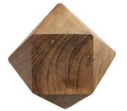Muubs Knopp Diamant M Natur Återvunnen Teak 12,5x12,5 cm