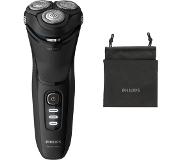 Philips Shaver series 3000 Rakapparat för våt- eller torrakning, 3000-serien S3233/52