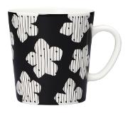 Arabia Mainio Mugg 30 Cl Ruudukko - Kaffekoppar Porslin Svart