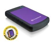 Transcend 2,5" extern hårddisk, 2TB USB 3.0, lila