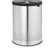 Brabantia Tvättkorg 2 fack 55 L Mattborstat Stål