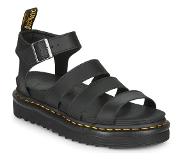 Dr. Martens Blaire Hydro Leather Sandals Svart EU 39 Kvinna