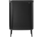 Brabantia Bo Tvättkorg HI Mattsvart Plastlock 2x45L
