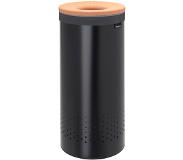 Brabantia Tvättkorg med korklock 35 L Svart