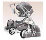 Slowmoose Barnvagn 3 i 1 lyx resvagn barnvagn korg baby bilstol och vagn