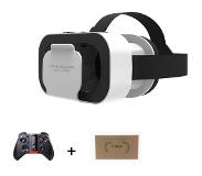 Slowmoose Hjälm 3D-glasögon virtuell verklighet för smartphone, headsetglasögon casque wirth viar kikare videospel - ingen box 050 fjärrkontroll med box 054 fjärrkontroll