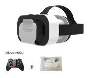 Slowmoose Hjälm 3D-glasögon virtuell verklighet för smartphone, headsetglasögon casque wirth viar kikare videospel - ingen box 050 fjärrkontroll ingen box 054 fjärrkontroll