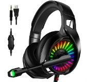 Slowmoose Ps4- gaming hörlurar, 4d-stereo, rgb hörlurar headset med mikrofon a20paoma-29