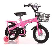 Slowmoose Barncykel, tvåhjulig, pojke, flicka, flerfärgad valfri cykel rosa med sits / 12tum