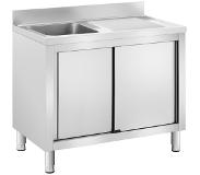 Royal Catering Diskbord - 1 diskho - Royal Catering - Rostfritt stål - 400 x 400 x 240 mm