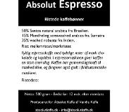 Absolut kaffe Absolut Espresso 500g bönor färkst rostat - Röstning 30. januar