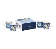 Arabia Set Med Minimuggar 4-pack Månsken I Snön - Dekorativa Accessoarer Porslin Blå