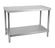 Royal Catering Rostfri arbetsbänk - 120 x 60 cm - 137 kg