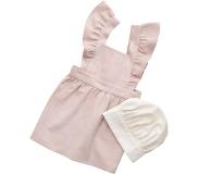Sebra Child's Apron + Hat Barnförkläde Med Hatt Dusty Pink - Leksaker Bomull Rosa