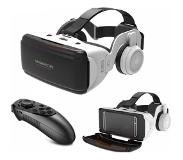 Slowmoose Original vr virtual reality 3d-glasögon stereo vr google kartong headset hjälm för ios / android smartphone bluetooth rocker - g06 g06e