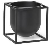By Lassen Audo - Kubus 14 Flowerpot Black Copenhagen