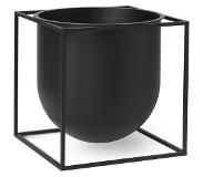 By Lassen Audo - Kubus 23 Flowerpot Black Copenhagen