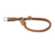 Hunter Round & Soft hundhalsband, cognac - Storlek: max. 50 cm, Ø 10 mm