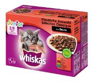 Whiskas 12x100g Junior Klassiskt urval i sås Whiskas kattmat